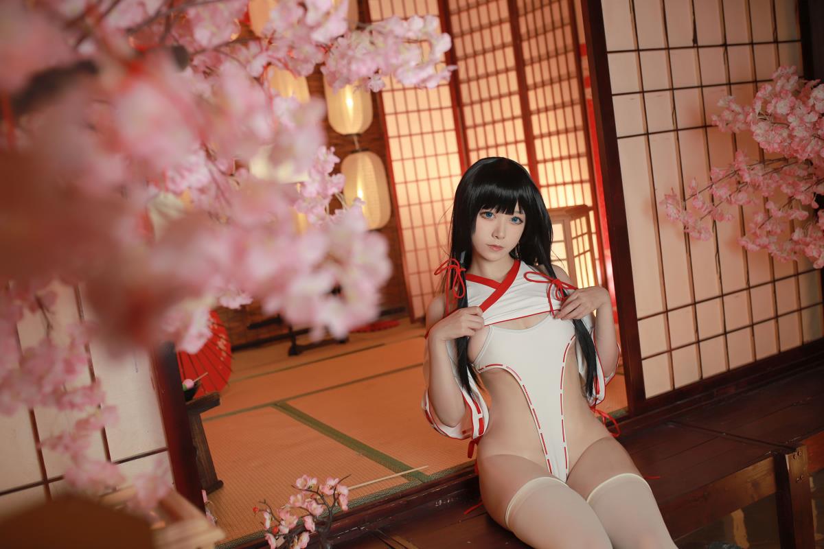 Asagiriai 愛ちゃん - 神社巫女 写真 (27P)